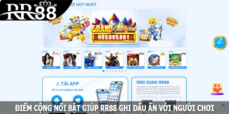 Điểm cộng nổi bật giúp RR88 ghi dấu ấn với người chơi