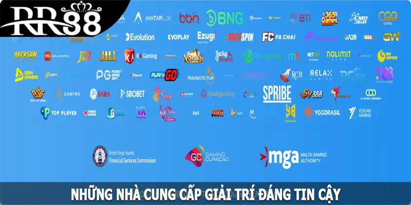Những nhà cung cấp giải trí đáng tin cậy của nhà cái