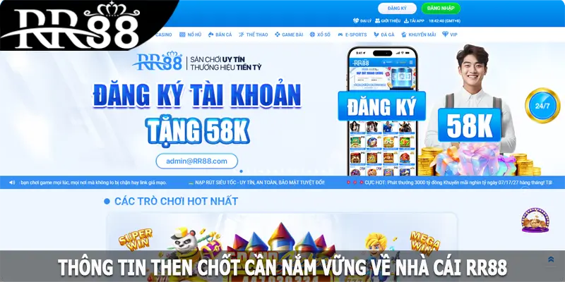 Thông tin then chốt cần nắm vững về nhà cái RR88